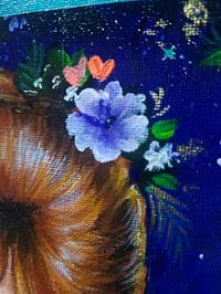 Image 3 of Barbra streisand portrait study original painting 