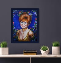 Image 2 of Barbra streisand portrait study original painting 