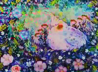 Sleepy cockatiel springtime