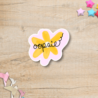 Oopsie Daisy Vinyl Sticker