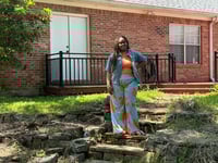 Image 5 of Women’s 2 Piece Vest + Wide Leg Pants Set