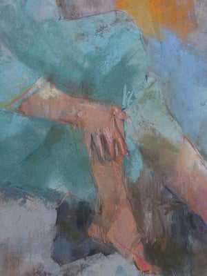 Image of Figure in pastel 'A Quiet Moment'