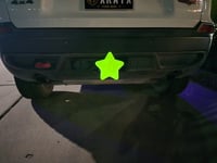 Image 1 of Glow in the Dark Hitch Cover - Yellow Star - Glows Yellow!