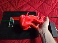 Image 4 of Glow in the Dark Hitch Cover - Red Flames - Glows Orange/Red!