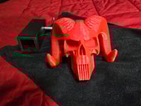 Image 5 of Glow in the Dark Hitch Cover - Red Dodge Ram Skull - Glows Red/Orange!