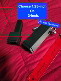 Image 2 of Glow in the Dark Hitch Cover - Red Flames - Glows Orange/Red!
