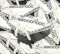 Awooooo Whale Vinyl Sticker