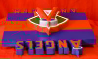 Image 5 of Anaheim Angel Hand Crafted MLB 3D Wooden Team Logo Wall Hanging Artwork