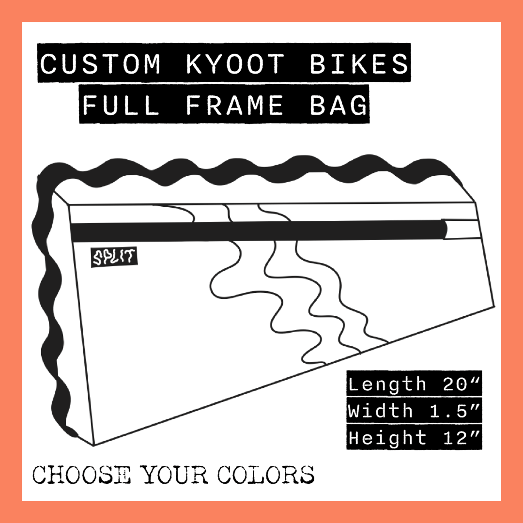 CUSTOM Full Kyoot Bikes Frame Bag | Split Bags