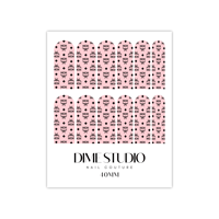 Image 2 of BABY PINK MCM MONOGRAM  NAIL WRAPS 