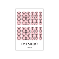 Image 4 of BABY PINK MCM MONOGRAM  NAIL WRAPS 