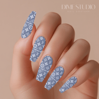 Image 1 of LV DENIM SUPREME XL NAIL WRAPS 