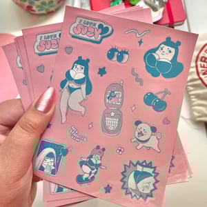 Image of I Love Suzy Summer - Vinyl Sticker Sheet