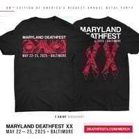 Maryland Deathfest XX (2025) T-shirt Design #4 (pre-order)