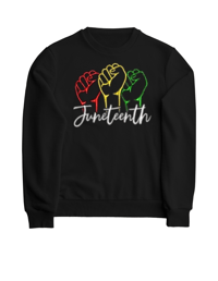 "Juneteenth" Embroidery Sweatshirt 