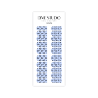 Image 2 of BABY BLUE CLASSIC MCM MONOGRAM NAIL DECALS 