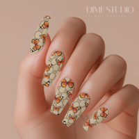 Image 1 of BUTTERFLY GUCCI MONOGRAM XL NAIL WRAPS 