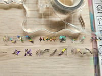 Image 1 of [Genshin Impact] Fatui Harbingers Kiss Cut 3D Holographic Foil PET Tape