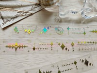 Image 1 of [Original] Sparkle & Shimmer Kiss Cut 3D Holographic Foil PET Tape