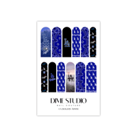 Image 3 of CRENSHAW BLUE LA DODGERS  NAIL WRAPS 