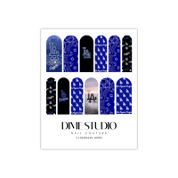 Image 4 of CRENSHAW BLUE LA DODGERS  NAIL WRAPS 