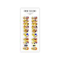 Image 2 of SAILOR MOON CLEAR OVERLAY NAIL DECALS 