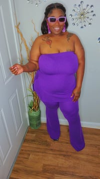 Image 1 of Royal Treatment Pants Set(Purple)
