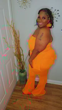 Image 2 of Orange You Ready Pants Set (Orange)