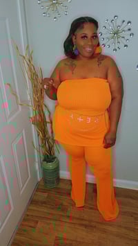 Image 1 of Orange You Ready Pants Set (Orange)
