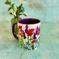 Image 1 of Poppies and Lavender Mug