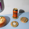 Mini Tinnie Tables - Set of 4 Recycled Skate Coasters