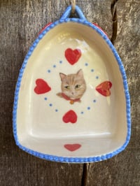 Image 1 of Red Heart Cat, Wall Shrine 