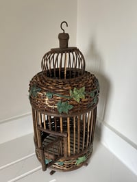 Image 1 of Vintage Wooden Birdcage