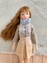 Image 1 of Nineteen zero six Pleat from skirt - Magnolia check