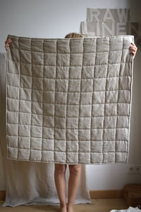 Image 1 of Handsewn wholecloth baby quilt 