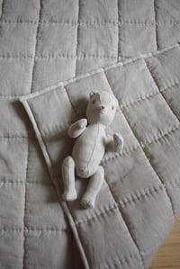 Image 2 of Handsewn wholecloth baby quilt 