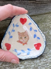 Image 3 of Red Collar, Cat Trinket Dish