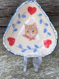 Image 2 of Red Collar, Cat Trinket Dish
