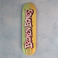 Image 1 of Broken Bones - hand painted original skateboard