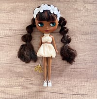 Image 3 of Nineteen zero six Hamlila Bubble hem dress - Cream
