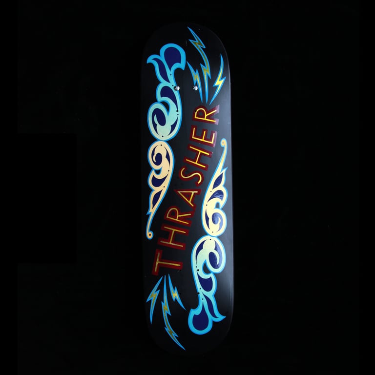 Thrasher - original hand painted skateboard Image 3