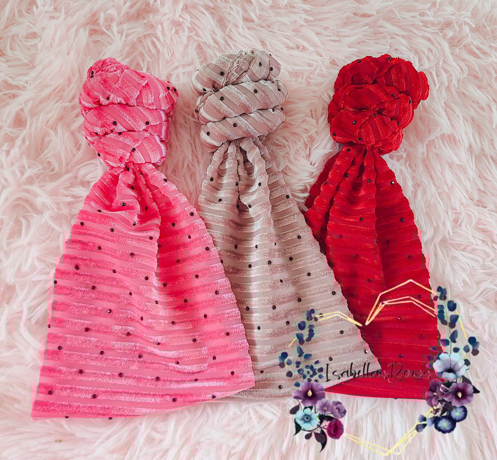 Image of Rhinestone Rib Velvet