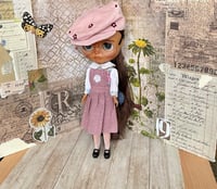 Image 3 of Nineteen zero six Andie dungaree skirt in pink