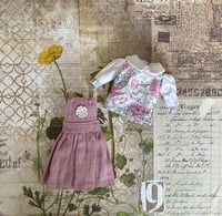 Image 4 of Nineteen zero six Andie dungaree skirt in pink