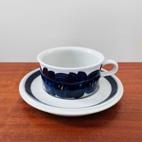 Image 1 of Arabia Finland Anemone Tea Cup with Saucer