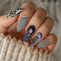 Image 1 of BEETLE JUICE 3 HALLOWEEN NAIL DECALS 