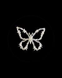 Image 1 of Barbwire Butterfly Tooth Charm