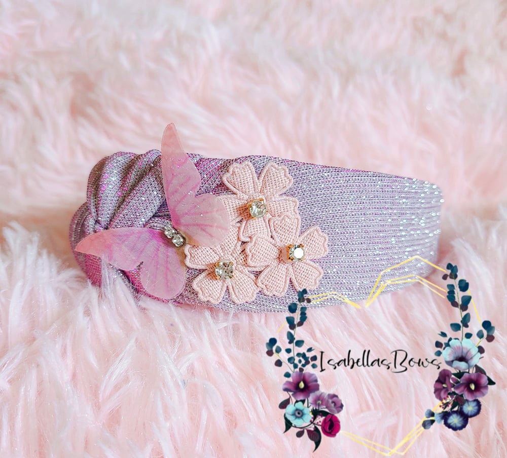 Image of Pink Knotted Headbands 