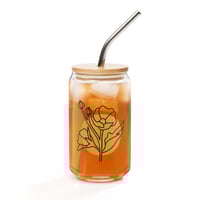 Image 1 of Cygen Divine Designs Blossom 16 oz. Can-Shaped Glass
