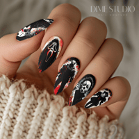 Image 1 of HORROR VILLIAN CREW 2 NAIL DECALS 